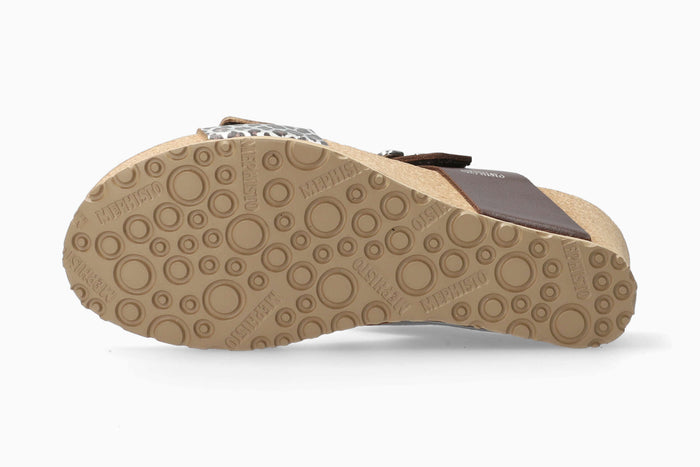 Lissandra Mephisto Women's Wedge Sandals Chestnut Sole