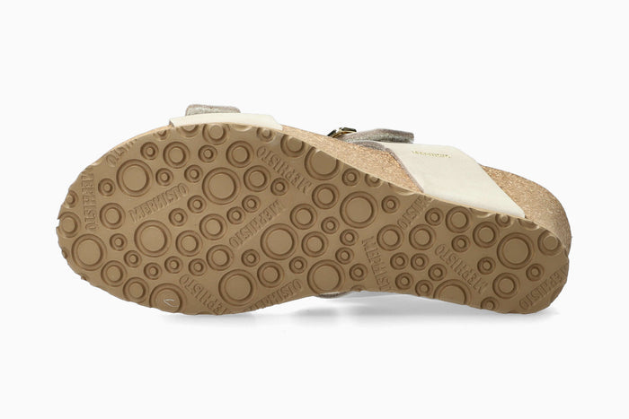 Mephisto Women's Wedge Sandal Lissandra Fog Sandalbuck Sole