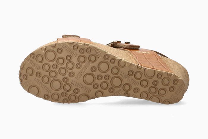 Lissandra Mephisto Women's Wedge Sandals Hazelnut Sole