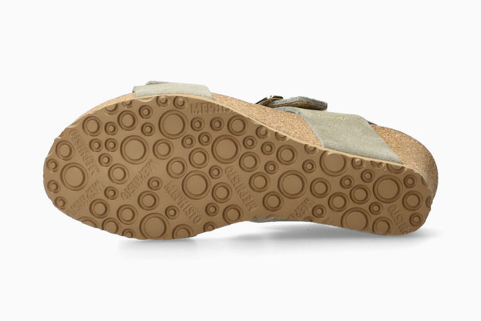Lissandra Mephisto Women's Wedge Sandals Light Khaki Sole
