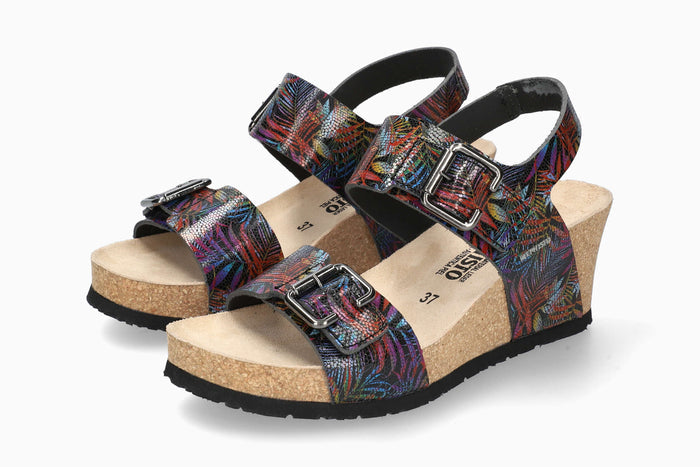 Lissandra Mephisto Women's Wedge Sandals Multicolored Full Pair