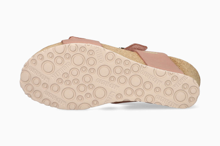 Lissandra Mephisto Women's Wedge Sandals Old Pink Sole