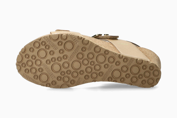 Mephisto Women's Wedge Sandal Lissandra Platinum Havana Sole