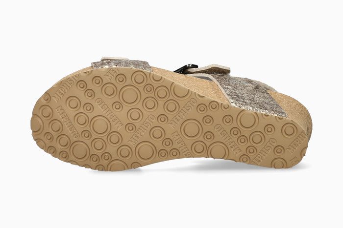 Lissandra Mephisto Women's Wedge Sandals Platinum Sole