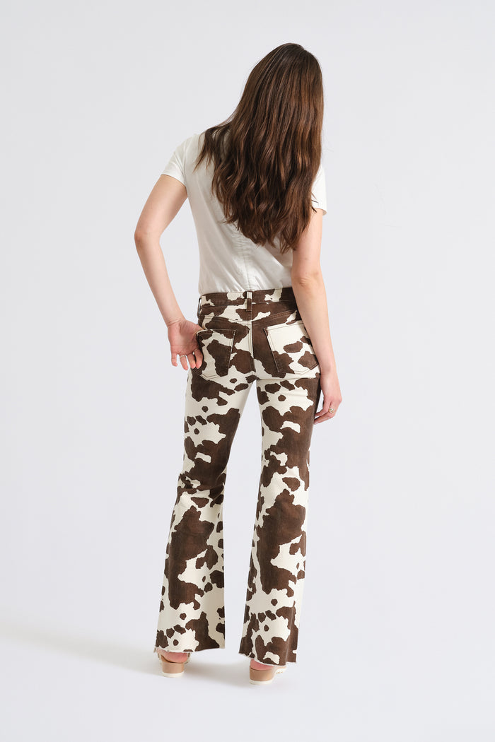 Lowkey Low Rise Flare in Spotted