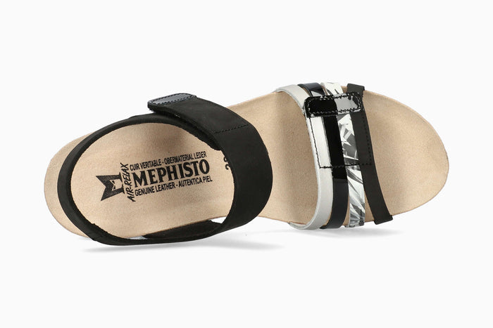 Mephisto Lucia Women's Sandal Black Multi Top