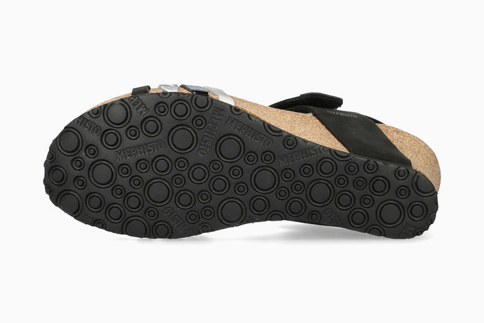 Mephisto Lucia Women's Sandal Black Multi Sole