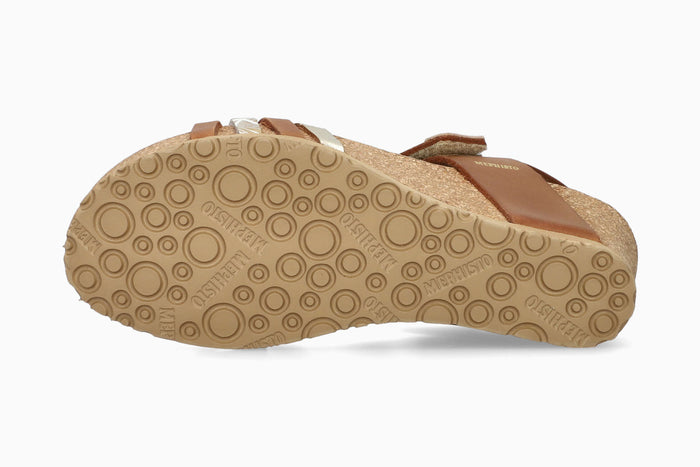 Mephisto Women's Sandal Lucia Camel Multi Sole