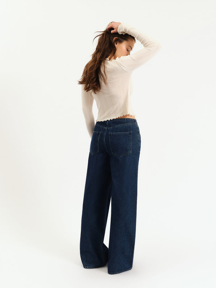 Madison Mid Rise Wide Leg in Moonlight Rinse