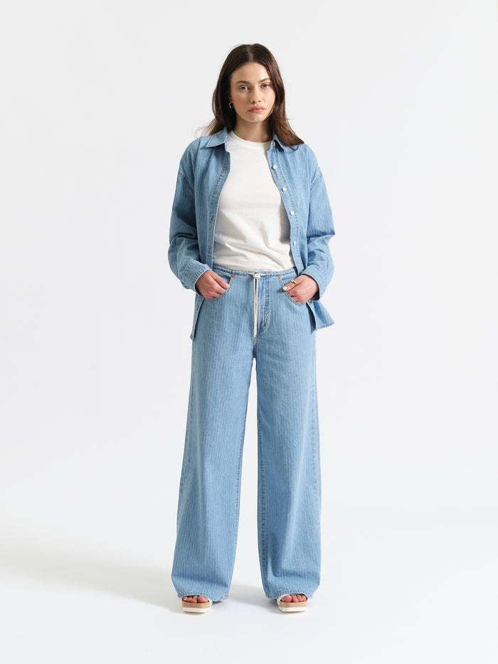 Madison Mid Rise Wide Leg in Whimsy