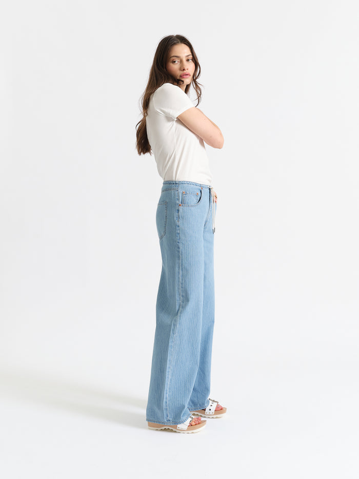 Madison Mid Rise Wide Leg in Whimsy