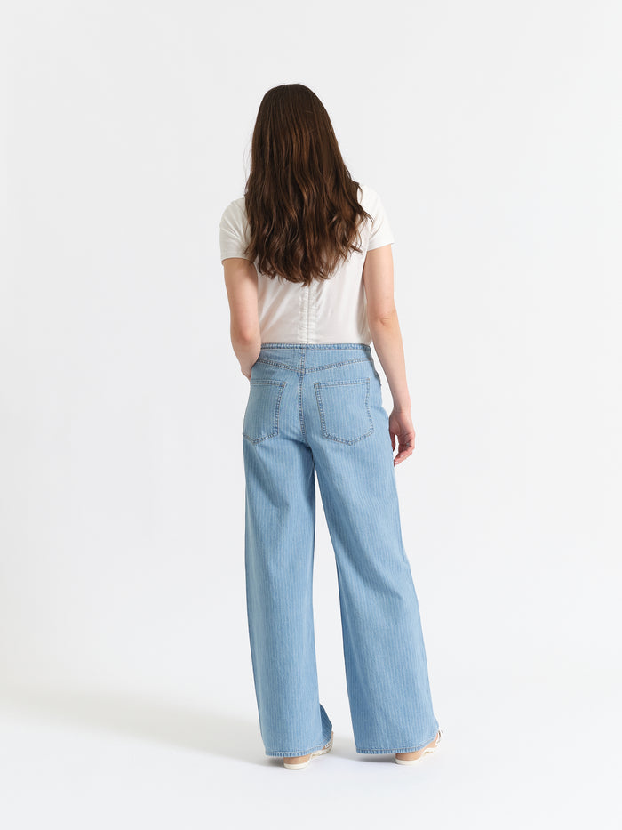 Madison Mid Rise Wide Leg in Whimsy