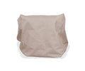 A Meilani Outdoor Chair Cover in A02 Cream with a soft, slouched fabric design sits on a white background, featuring a water-resistant build for all-season comfort.