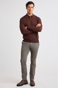 Merino Long Sleeve Sweater Polo