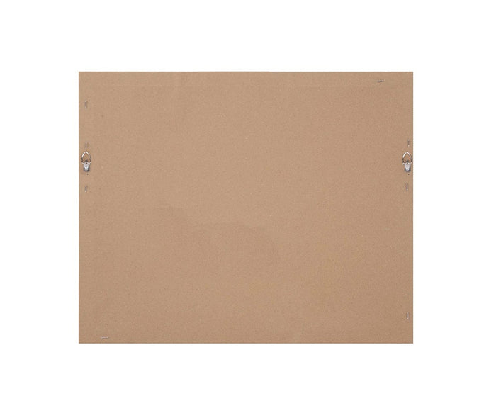 Nature Walk Wall Art features a plain rectangular piece of brown cardboard with two metal hanging hardware pieces attached, one on each side near the top. The smooth, unmarked surface provides a versatile backing, ideal for supporting giclée prints or abstract art displays.