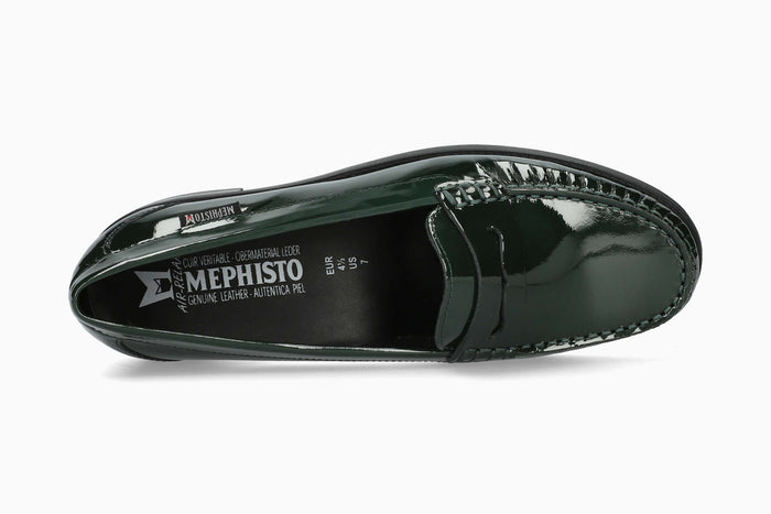 Mephisto Women's Loafers Neda Bottle Green Top