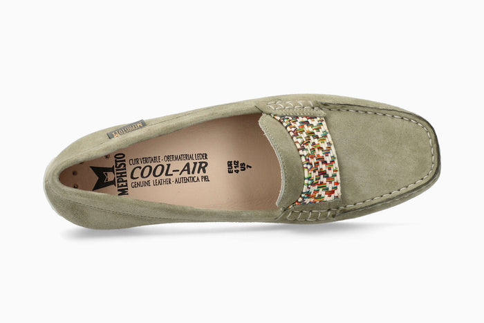 Mephisto Nelya Women's Shoe Light Khaki Top