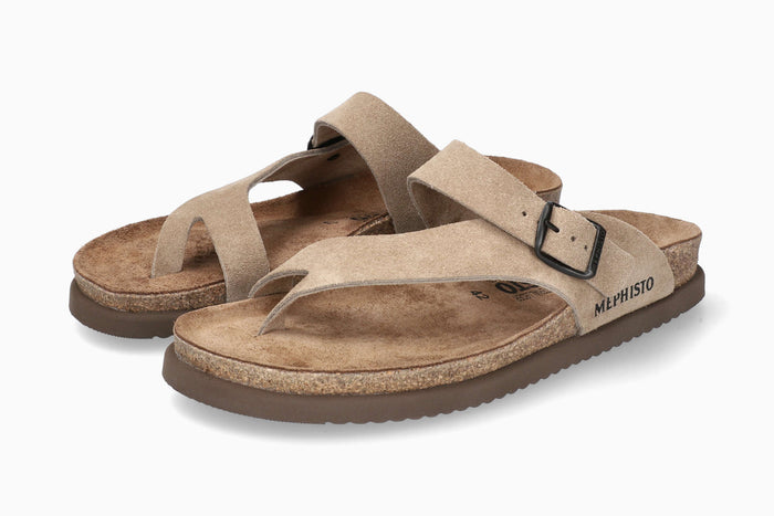 Mephisto Niels Warm Grey Men's Cork Sandal