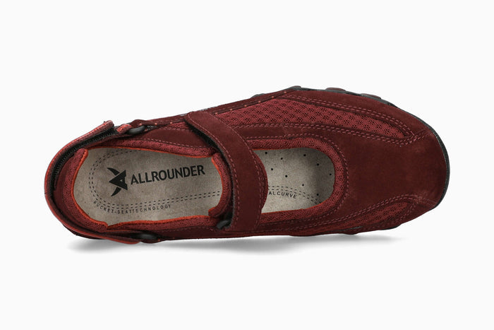 Allrounder Niro Solid Burgundy Women's Shoe Top