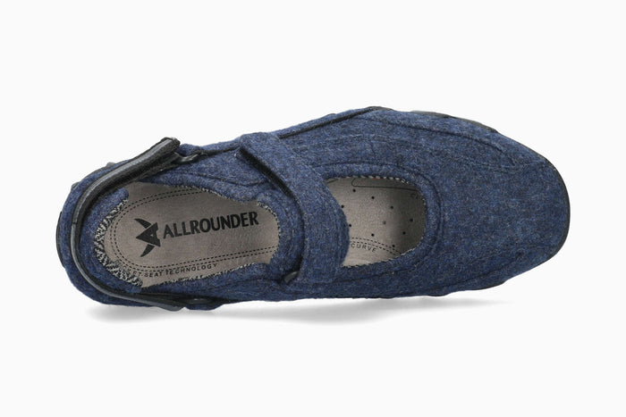 Allrounder Niro Solid Navy Women's Shoe Top