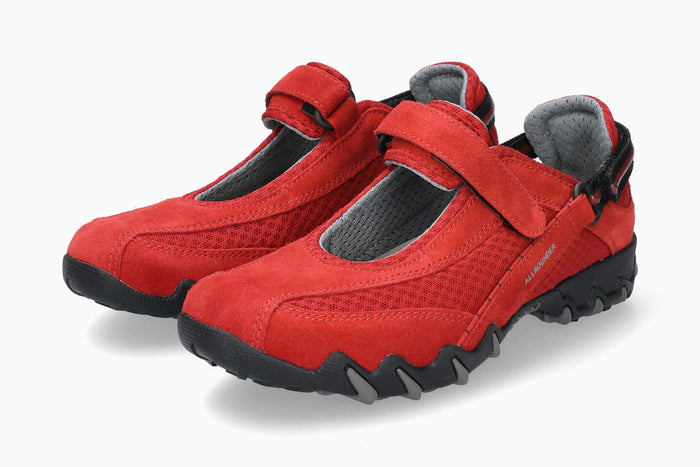 Allrounder Niro Solid Red Suede Women's Shoe