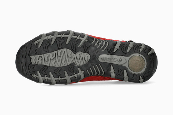 Allrounder Niro Solid Red Suede Women's Shoe Sole