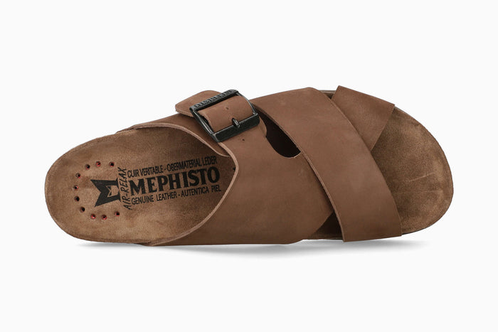 Mephisto Men's Sandal Nordine Dark Brown Top