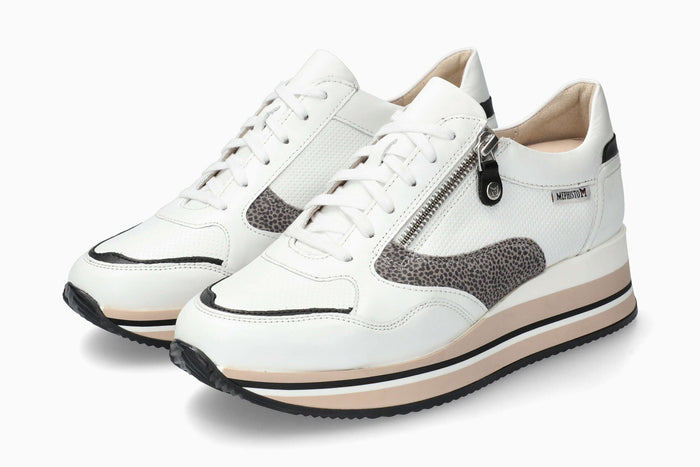 Mephisto Olimpia Women's Sneaker White Silk