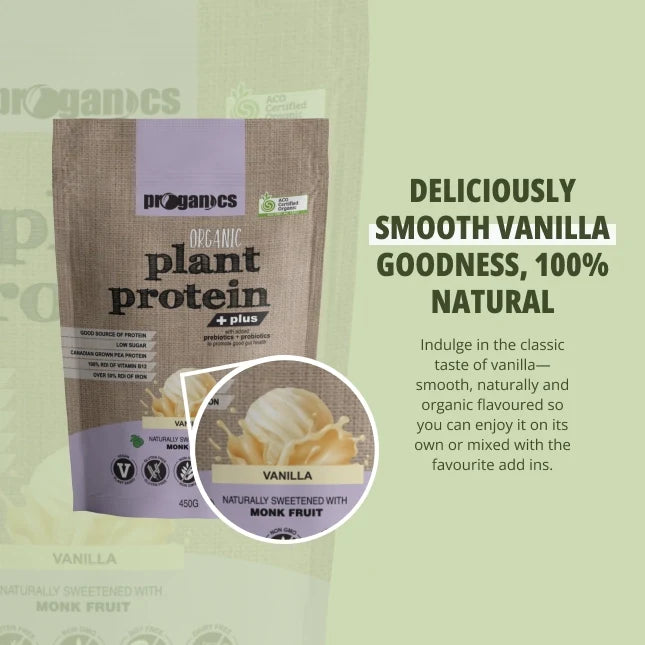 Organic Plant Protein Plus Vanilla