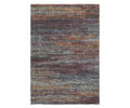 The Oriental Weavers Atlas / 8037B Rug in Multi features a rectangular shape and a blended pattern in shades of purple, blue, orange, and gray, creating a textured, woven look. Machine-woven for durability, this rug adds both style and resilience to any space.