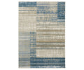 The Oriental Weavers Bauer / 90B Rug is a rectangular area rug in a multi-color palette, showcasing an abstract pattern with horizontal and vertical lines and blocks for a modern aesthetic. Expertly power-loomed from recycled PET yarn, this rug offers an easy-to-clean surface ideal for busy households.