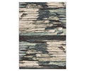 The Oriental Weavers Carson / 9675A Rug features abstract, wavy horizontal patterns in a beautiful Brown/Multi color palette, reminiscent of brushed or watercolor strokes. Crafted from durable polypropylene, this plush contemporary carpet offers artistic style and lasting resilience for everyday living.