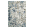 Here is the revised sentence incorporating your product data: The Oriental Weavers Easton / 11E Rug is a rectangular area rug in Blue/Multi, power-loomed for durability. Featuring an abstract, mosaic-like pattern of overlapping squares and lines in shades of blue, gray, beige, and white, this striking modern rug from the Easton Collection makes an ideal statement piece for contemporary interiors.