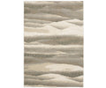 The Oriental Weavers Evolution / 982C Rug is a rectangular area rug from the Evolution Collection, showcasing an abstract, wavy pattern in neutral beige and multi-colored tones reminiscent of layered hills or sand dunes. Crafted from durable nylon, this rug offers both style and resilience for everyday living spaces while remaining easy to maintain.