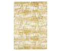The Oriental Weavers Galileo / GAL10 Rug in Beige/Multi is a contemporary rectangular area rug crafted from microfiber polyester, featuring a white background with an abstract, uneven mustard yellow pattern reminiscent of brush strokes or a distressed texture. With its plush dense pile, this rug combines modern style and exceptional comfort.