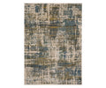 Rectangular area rug in a multi-color palette, the Oriental Weavers Hayden HAY05 features an abstract pattern of overlapping lines and textured blocks for a modern, distressed look. Crafted from space-dyed polyester, this rug brings dynamic color variation and contemporary style to any space.