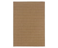 The Oriental Weavers Karavia / 1X Rug in Brown/Multi features a rectangular shape with a subtle horizontal stripe pattern. Its woven texture and neatly finished edges highlight its quality craftsmanship. Made from durable synthetic polypropylene, this rug blends style and resilience, making it perfect for high-traffic areas. The rug is shown against a white background.