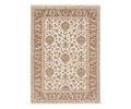 Introducing the Oriental Weavers Maharaja / 5091Q Rug—a rectangular area rug from the Maharaja Collection, showcasing an intricate floral and vine pattern in elegant brown and multi-colored tones. Crafted from durable polyester, its detailed border echoes traditional motifs, infusing any room with timeless beauty and sophistication.