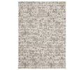 Oriental Weavers Nebulous / 2060W Rug in Beige/Multi is a rectangular area rug featuring a modern, abstract grid pattern with uneven, intersecting lines and scattered shapes for a textured, contemporary look. Crafted from soft polyester yarn, its design showcases shades of gray and black on an off-white background, embodying the signature style of modern abstract rugs.