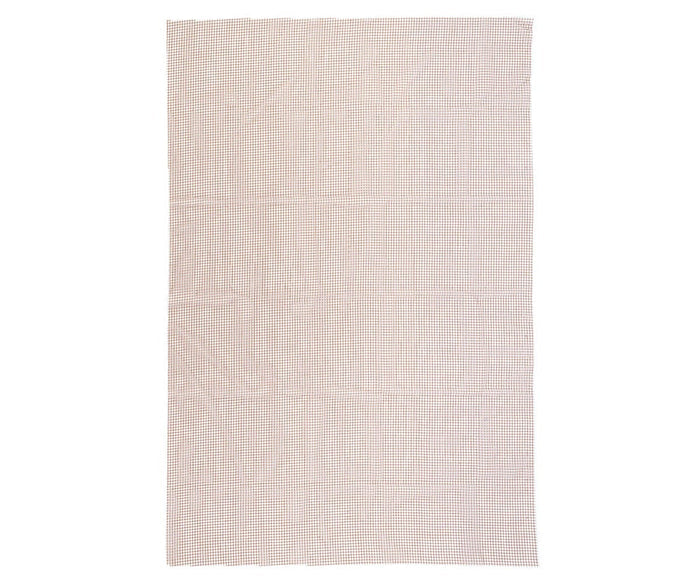 A rectangular, beige rug pad designed specifically for outdoor use, the Oriental Weavers Outdoor / 0007C Rug Pad is crafted from latex-treated polyester to enhance durability and resist mold. Place it underneath your favorite rug for added protection and longevity, especially when used in outdoor settings.