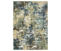 The Oriental Weavers Reed / RE06A Rug features an abstract, distressed pattern in a multi-color palette and is crafted from space-dyed polypropylene, offering a durable yet textured surface with a painterly effect.