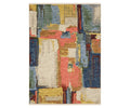 The Oriental Weavers Soleri / SOL02 Rug is a modern, rectangular Axminster piece crafted from a high-quality wool nylon blend. Its multi-colored design features bold blocks of blue, red, yellow, green, and beige—expertly blended with rough, brushstroke-like texture—creating a striking abstract effect that brings both durability and contemporary style to your interior.