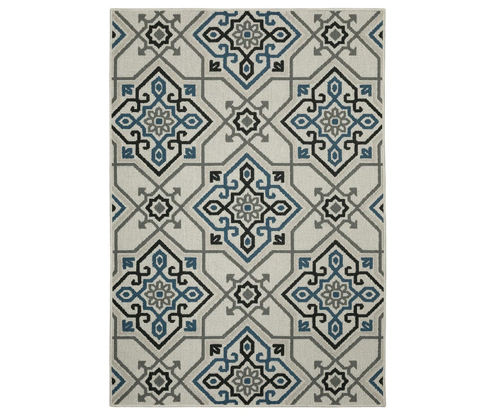 White/Multi / 10' x 13'