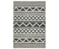 The Oriental Weavers Torrey / 005Y1 Rug in Grey/Multi is a rectangular area rug from the Torrey Collection, showcasing geometric patterns with repeating diamond and zigzag shapes arranged in horizontal rows. Its dynamic texture evokes abstract motifs, making it a striking addition to any space.