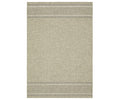 The Oriental Weavers Tortuga / TR07A Rug in Beige/Multi is a rectangular, woven polypropylene rug from the Tortuga Collection. It features neutral tones with two thicker horizontal bands near each short end, and an easy-care design with a subtle diamond pattern in the center.