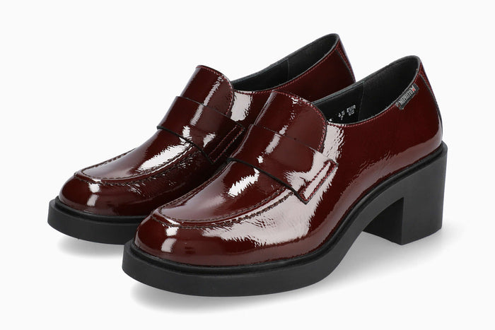 Pamelia Mephisto Women's Slip Ons Oxblood Side