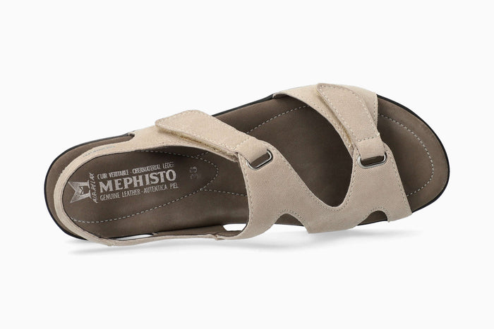 Mephisto Paris Women's Sandal Light Taupe Top