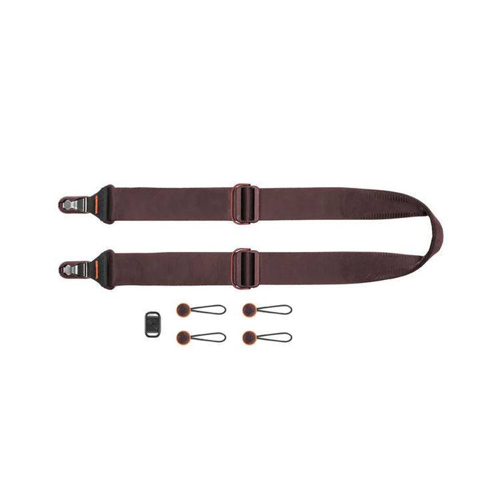 Peak Design Slide camera strap with Anchor Link connectors and padded seatbelt-style webbing