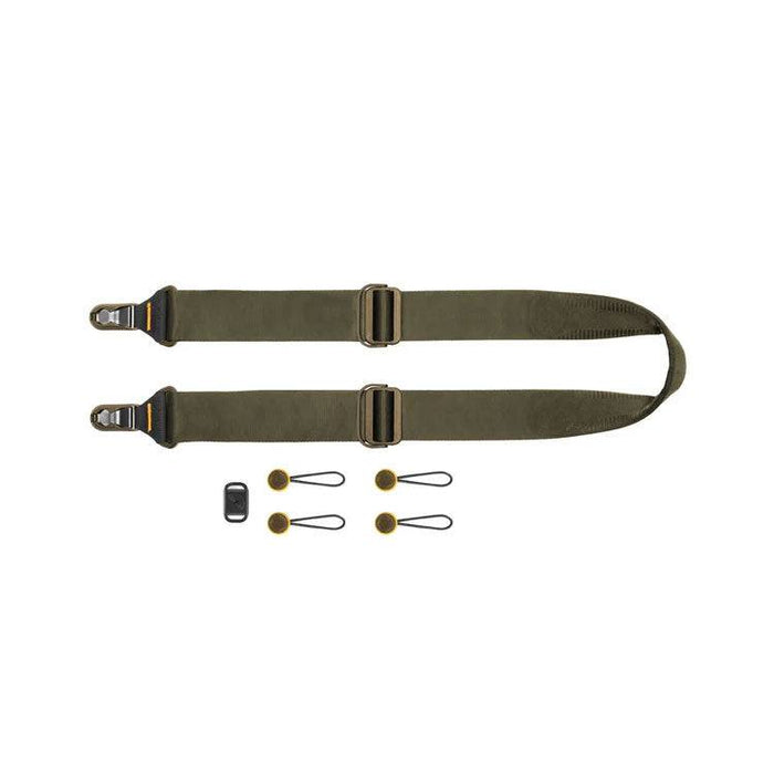 Peak Design Slide camera strap with anchor link connectors and padded seatbelt-style webbing