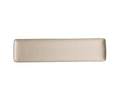 Introducing the Pearlie Platter: a rectangular, handcrafted ceramic plate in white and multi-colored hues with slightly raised edges, made in India and pictured from above on a white background—a stunning, food-safe platter ideal for serving your favorite dishes.